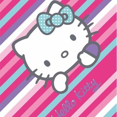 Hello Kitty Strandlaken Paris 70x140cm - Groen