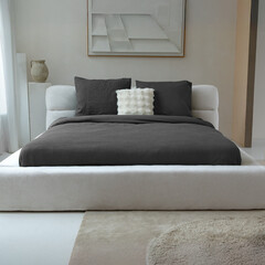 Primaviera DeLuxe Dekbedovertrek Waffle Antraciet 1 00% katoen