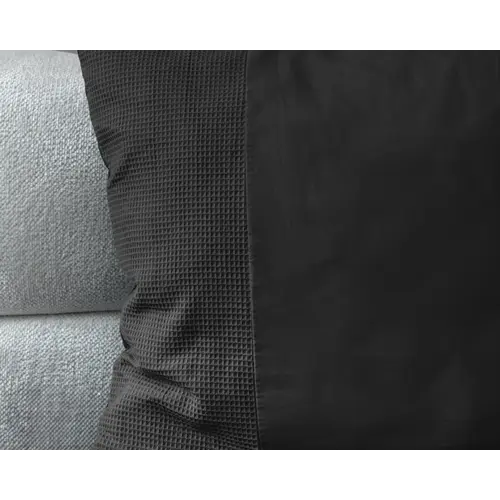 Primaviera DeLuxe Dekbedovertrek Waffle Antraciet 1 00% katoen