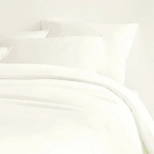 De Witte Lietaer Hoeslaken Olivia Off white 140x200-h30 Katoen-Satijn