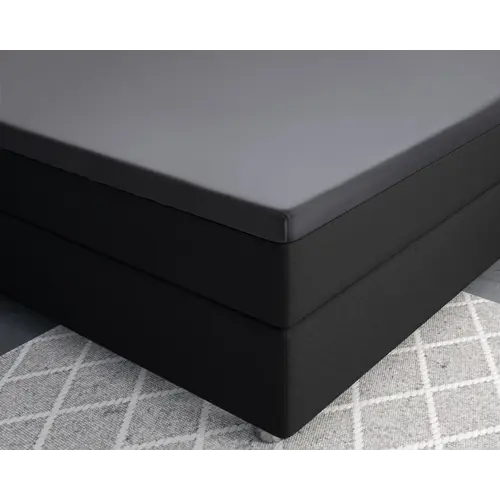 Primaviera DeLuxe Topper Hoeslaken Satijn Anthracite