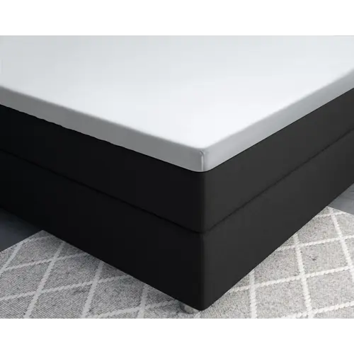 Primaviera DeLuxe Topper Hoeslaken Satijn White