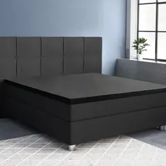 Primaviera DeLuxe Topper Hoeslaken Satijn Black