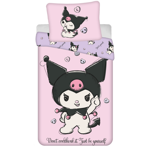 Hello Kitty Dekbedovertrek Kuromi Be You - 140 x 200 cm / 70 x 90 cm - Katoen