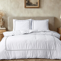 Primaviera DeLuxe Dekbedovertrek Brata Wit Wit - 100% Katoen Percale