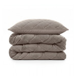 Sleeptime Lazy Dekbed Teddy Taupe/Grijs - Met Kussensloop