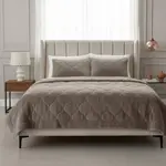 Primaviera DeLuxe Lazy Dekbed Teddy Taupe/Grijs - Met Kussensloop