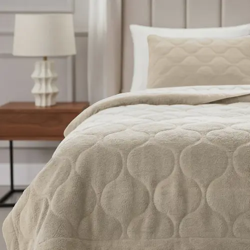 Sleeptime Lazy Dekbed Teddy Beige - Met Luxe Kussensloop