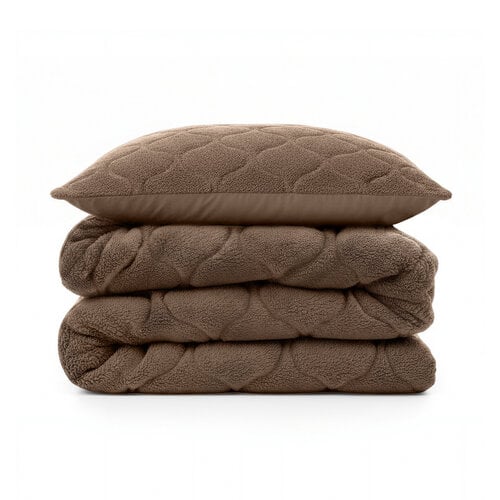 Sleeptime Lazy Dekbed Teddy Taupe/Bruin Met Kussensloop