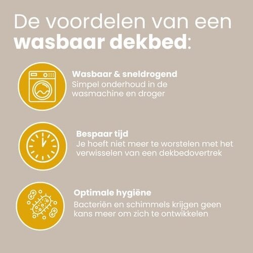 Sleeptime Lazy Dekbed Denzo Rood/Bruin Met Kussensloop