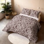 Sleeptime Lazy Dekbed Denzo Rood/Bruin Met Kussensloop