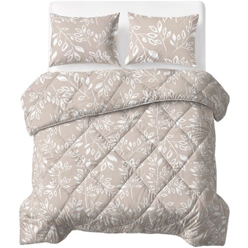 Sleeptime Lazy Dekbed Neva Taupe/Zand Met Kussensloop