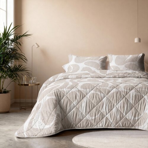 Sleeptime Lazy Dekbed Kello Taupe/Zand Met Kussensloop