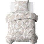 Sleeptime Lazy Dekbed Kello Taupe/Zand Met Kussensloop