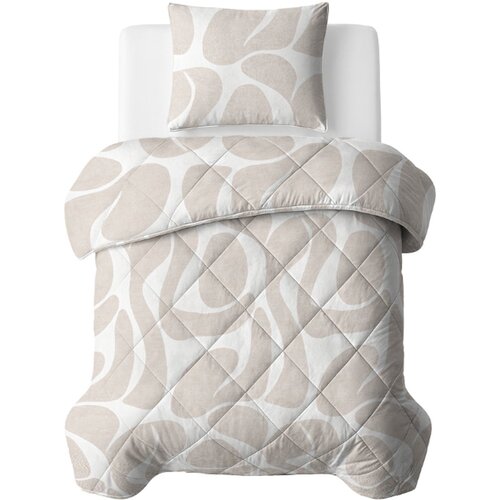 Sleeptime Lazy Dekbed Kello Taupe/Zand Met Kussensloop