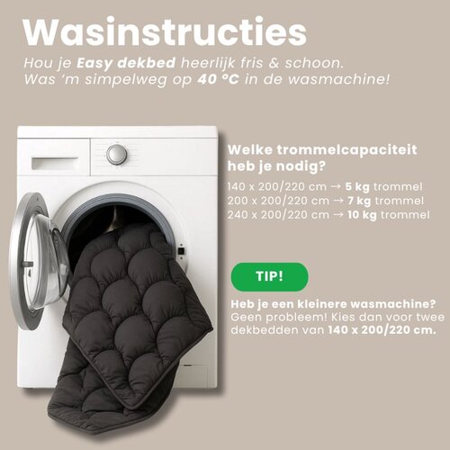 Sleeptime Lazy Dekbed Venzo Zand Met Kussensloop