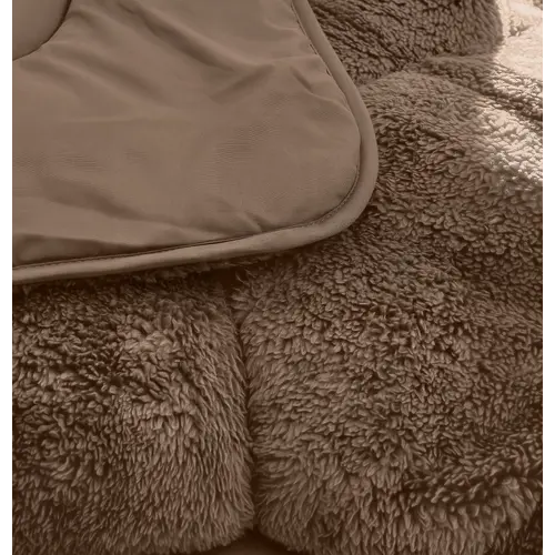Sleeptime Lazy Dekbed Teddy Taupe/Bruin