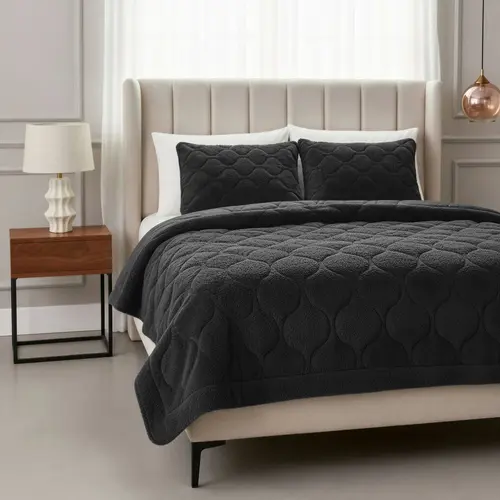 Sleeptime Lazy Dekbed Teddy Zwart