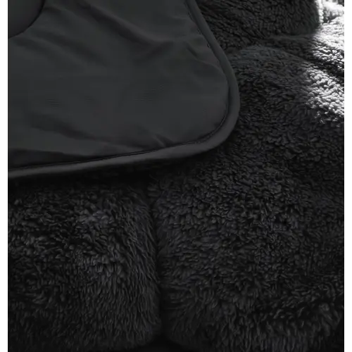 Sleeptime Lazy Dekbed Teddy Zwart