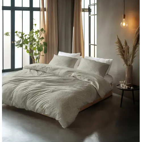 Sleeptime Dekbedovertrek Ripple Taupe
