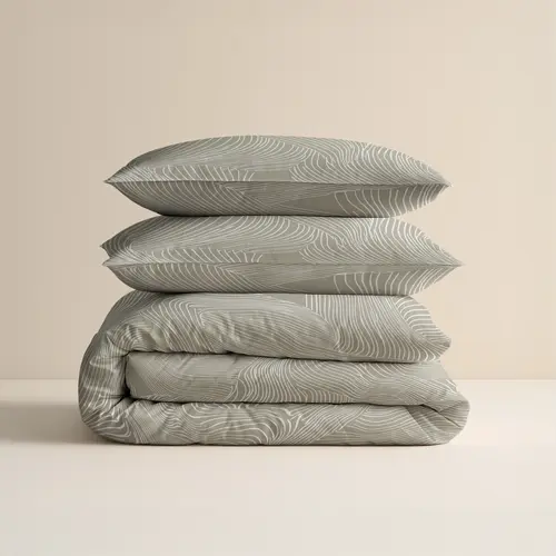 Sleeptime Dekbedovertrek Ripple Taupe