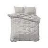 Sleeptime Dekbedovertrek Pinstripe Taupe