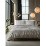 Sleeptime Dekbedovertrek Pinstripe Taupe