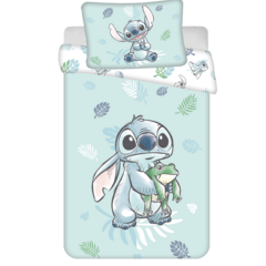 Disney Lilo & Stitch BABY / Peuter dekbedovertrek Kikker - 135 x 100 + 40 x 60 cm - Katoen