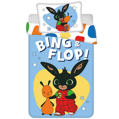 Bing Bunny BABY / Peuter dekbedovertrek Flop - 135 x 100 + 40 x 60 cm - Katoen