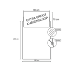 Gabby's poppenhuis Dekbedovertrek Rainbow Party - 140 x 200 cm / 70 x 90 cm - Polyester