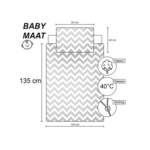 Bing Bunny BABY / Peuter dekbedovertrek Flop - 135 x 100 + 40 x 60 cm - Katoen