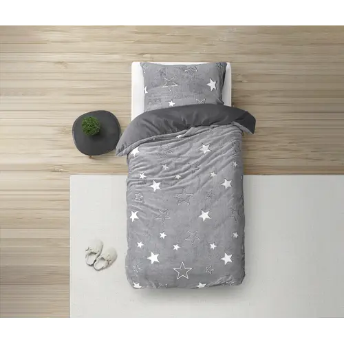 Sleeptime Dekbedovertrek Kids Glow in the dark Stars Grijs