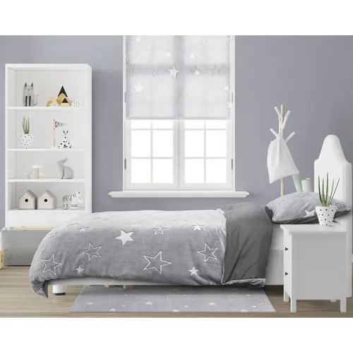 Sleeptime Dekbedovertrek Kids Glow in the dark Stars Grijs