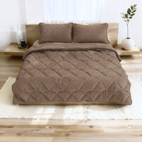 Sleeptime Lazy Dekbed Velvet Taupe/Bruin Met Kussenslopen