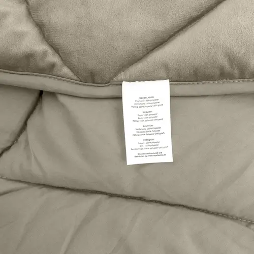 Sleeptime Lazy Dekbed Velvet Taupe/Bruin Met Kussenslopen