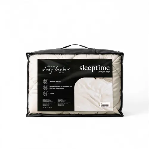 Sleeptime Lazy Dekbed Velvet Beige Met Kussenslopen