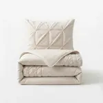 Sleeptime Dekbedovertrek Border Pintuck Beige