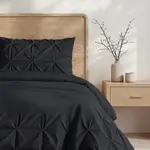 Sleeptime Dekbedovertrek Border Pintuck Zwart