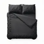 Sleeptime Dekbedovertrek Border Pintuck Zwart