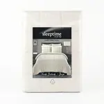Sleeptime Dekbedovertrek Check Pintuck Beige