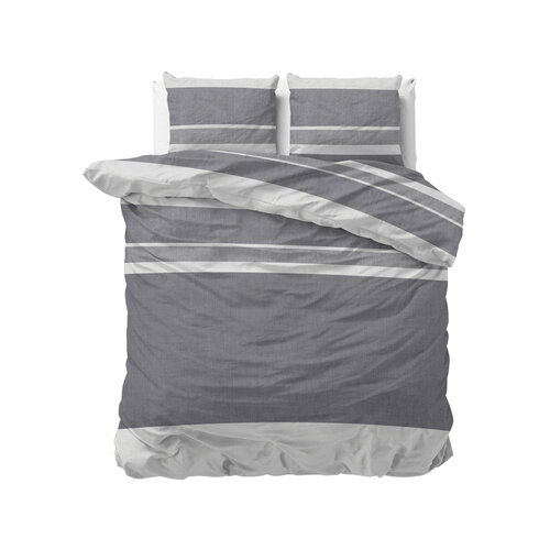 Dreamhouse Dekbedovertrek Flanel Skylar Anthracite 240 x 220