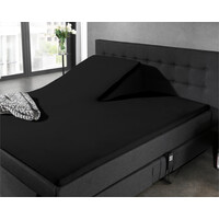 Dreamhouse Splittopper Jersey Hoeslaken Zwart 140 x 200