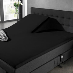 Dreamhouse Splittopper Jersey Hoeslaken Zwart 140 x 200
