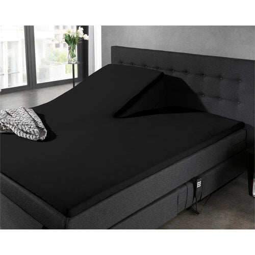 Dreamhouse Splittopper Jersey Hoeslaken Zwart 140 x 200