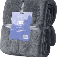 PLAID DH Fleece Anthracite 150x200