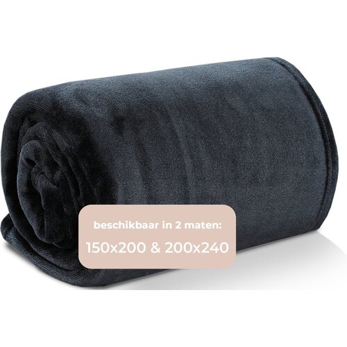 Dreamhouse Plaid - Fleece - 150x200 cm - Antraciet