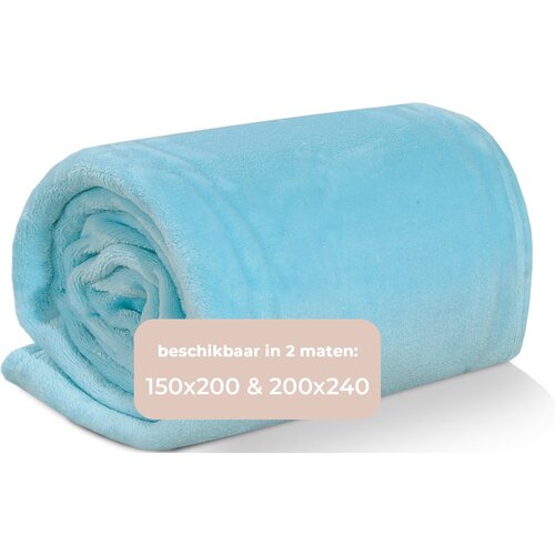 Dreamhouse Plaid - Fleece - 150x200 cm - Zeeblauw