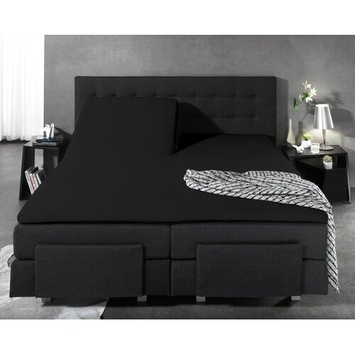 Dreamhouse Splittopper Jersey Hoeslaken Zwart 140 x 200