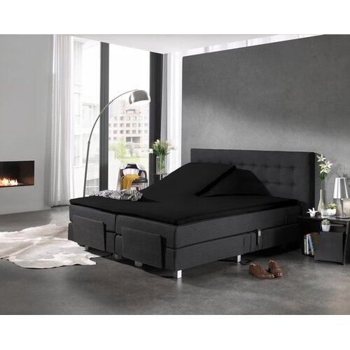 Dreamhouse Splittopper Jersey Hoeslaken Zwart 140 x 200