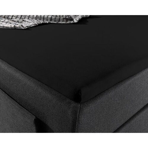 Dreamhouse Splittopper Jersey Hoeslaken Zwart 140 x 200